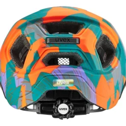 Uvex react jr. Kinder-fietshelm - papaya camo matt