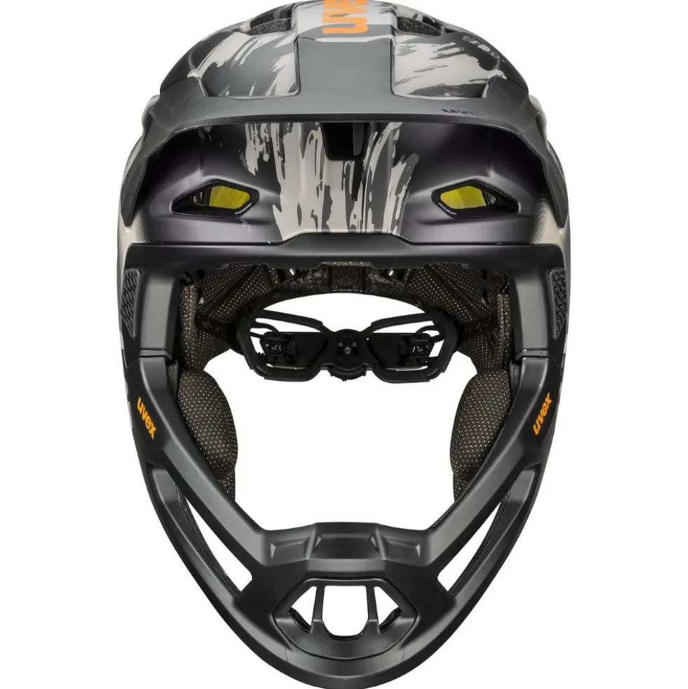 Uvex revolt MIPS Helm - eiken bruin-oranje mat