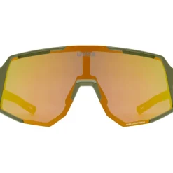 Uvex sequenze CV Fietsbril - olive matt/mirror yummy yellow colorvision