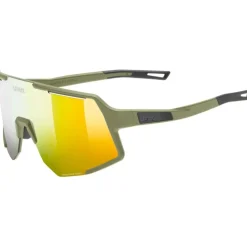 Uvex sequenze CV Fietsbril - olive matt/mirror yummy yellow colorvision
