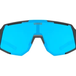 Uvex sequenze Fietsbril - black matt/mirror blue