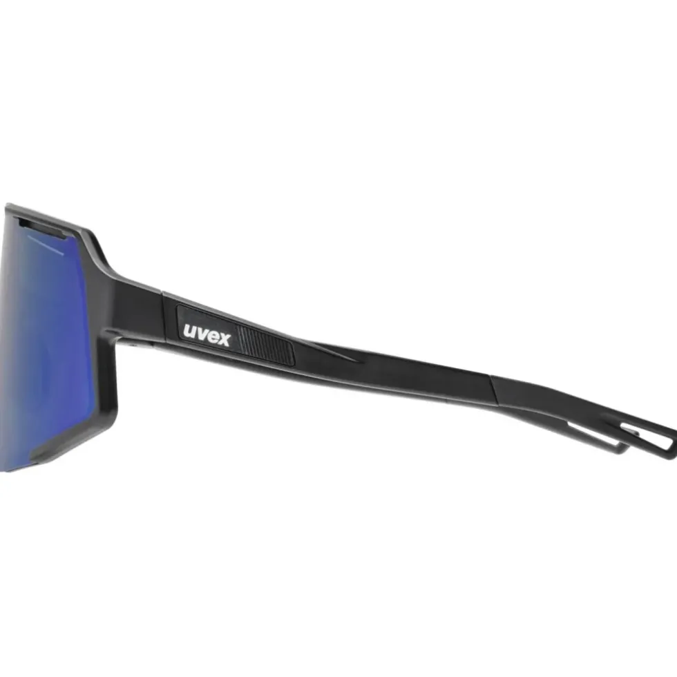 Uvex sequenze Fietsbril - black matt/mirror green