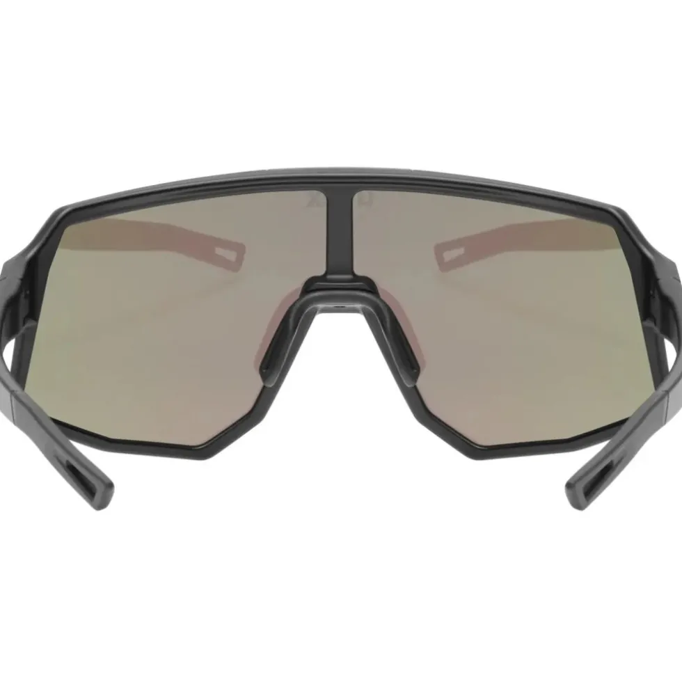 Uvex sequenze Fietsbril - black matt/mirror green