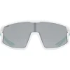 Uvex skyryse jr. Fietsbril kinderen - white-green/mirror silver