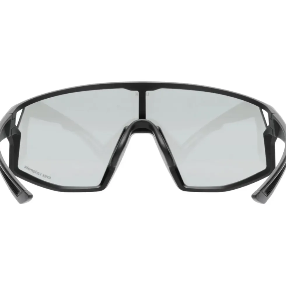 Uvex skyryse V Fietsbril - black matt/litemirror silver