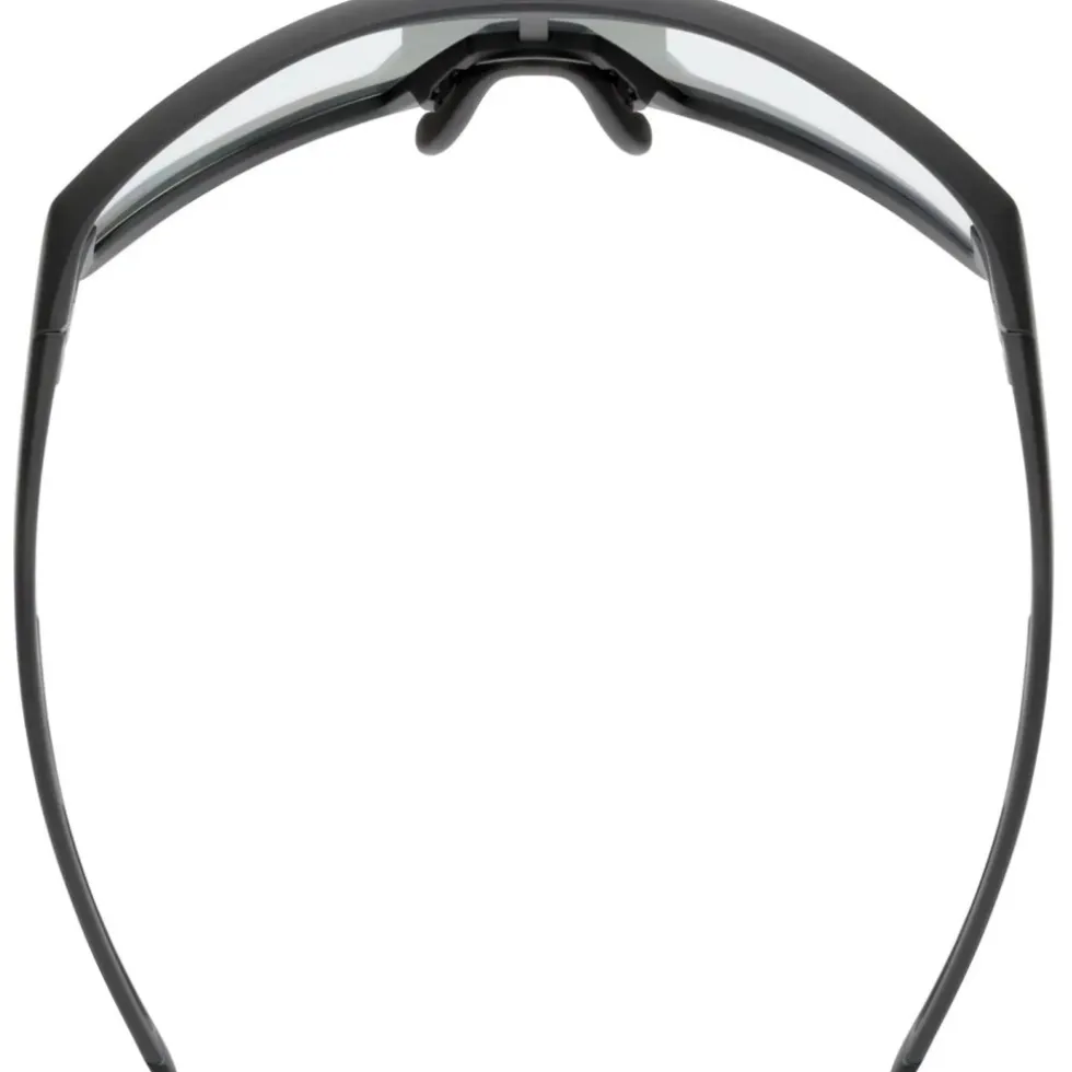 Uvex skyryse V Fietsbril - black matt/litemirror silver