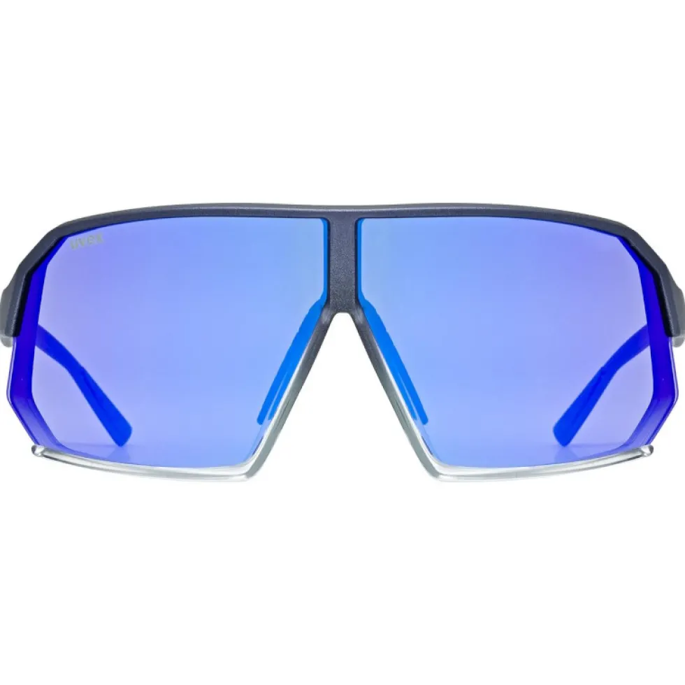 Uvex sportstyle 237 Bril - metallic blue-clear/mirror blue