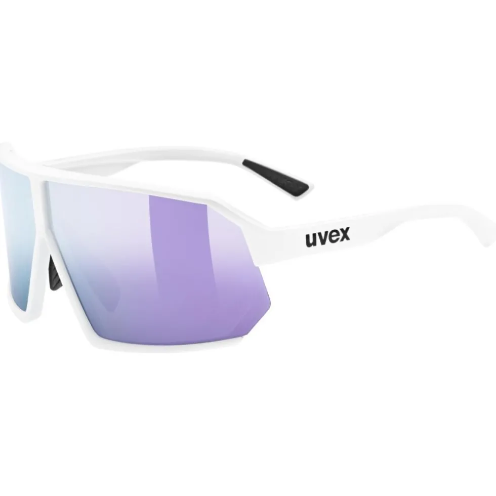 Uvex sportstyle 237 Bril - white matt/mirror lavender