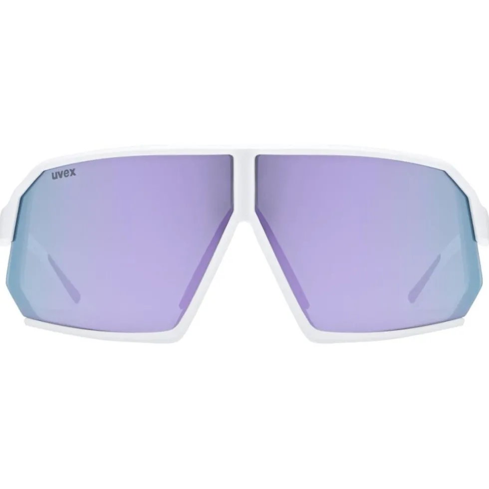 Uvex sportstyle 237 Bril - white matt/mirror lavender