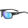 Uvex sportstyle 233 P Bril - black matt/mirror green
