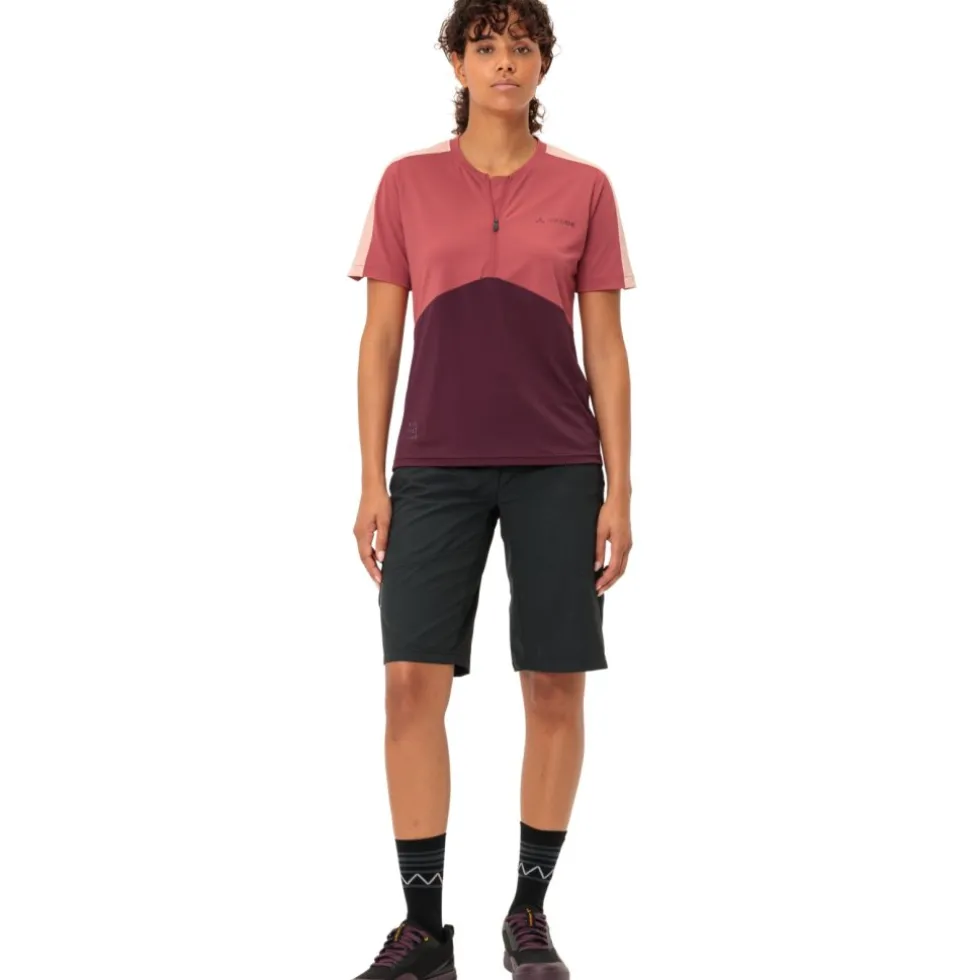Vaude Altissimo II Shirt met Korte Mouwen Dames - brick