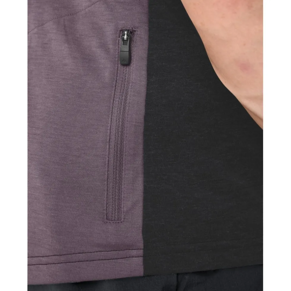 Vaude Altissimo II Shirt met Korte Mouwen Heren - purple ash