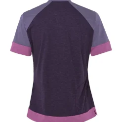 Vaude Altissimo Q-Zip Shirt met Korte Mouwen Dames - eggplant