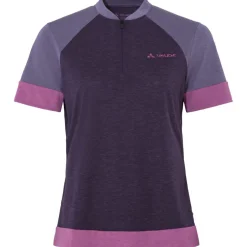 Vaude Altissimo Q-Zip Shirt met Korte Mouwen Dames - eggplant
