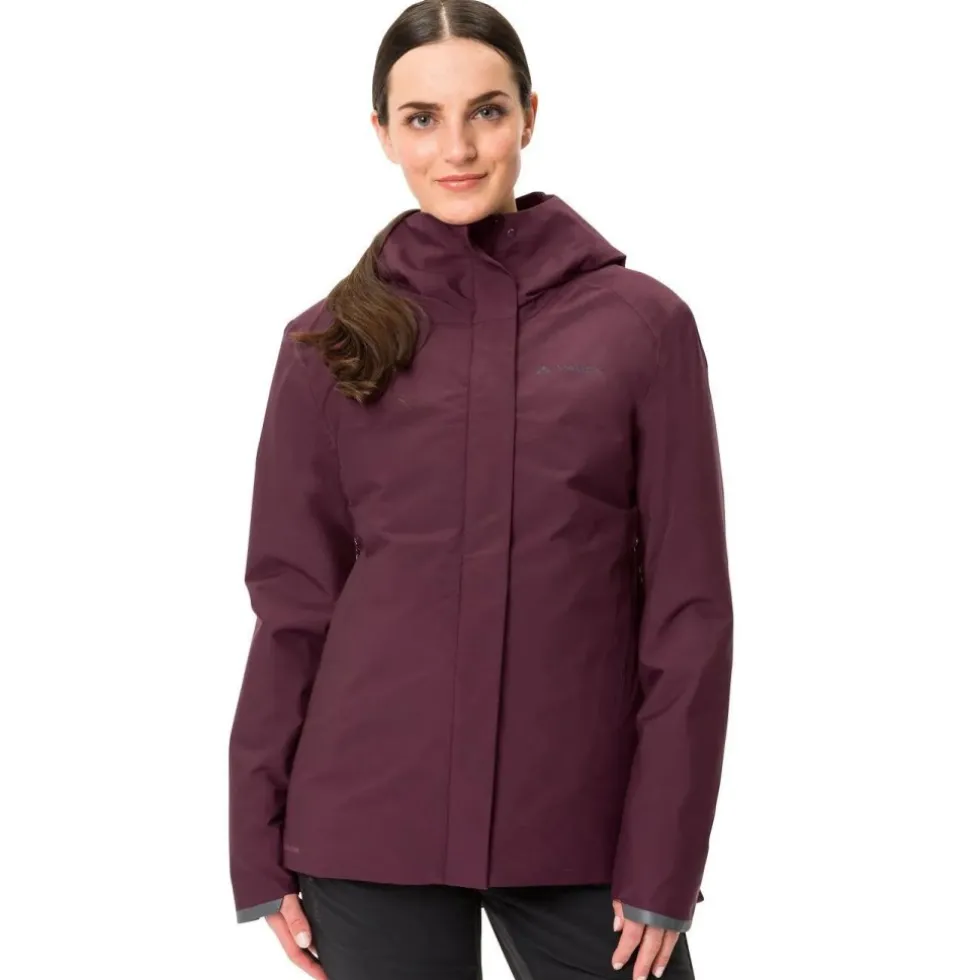 Vaude Cyclist Warm Regenjas Dames - cassis