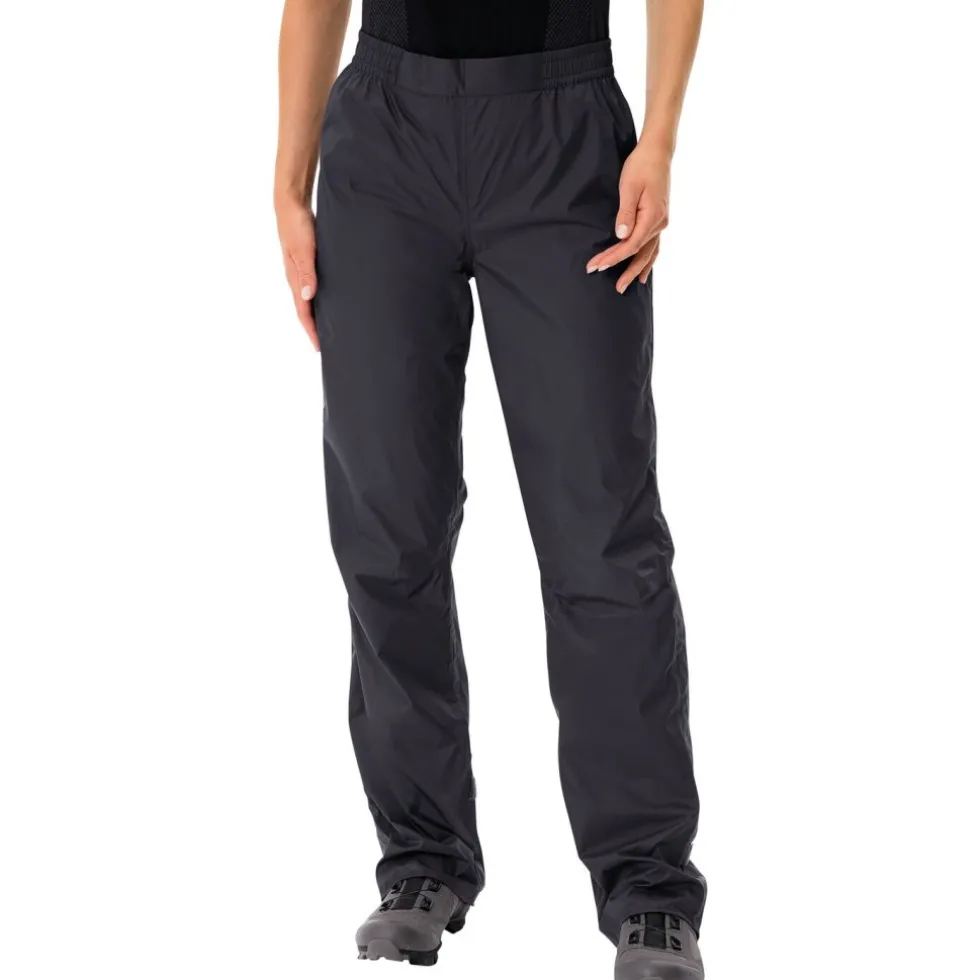 Vaude Drop II Regenbroek Dames - Kort - zwart/zwart
