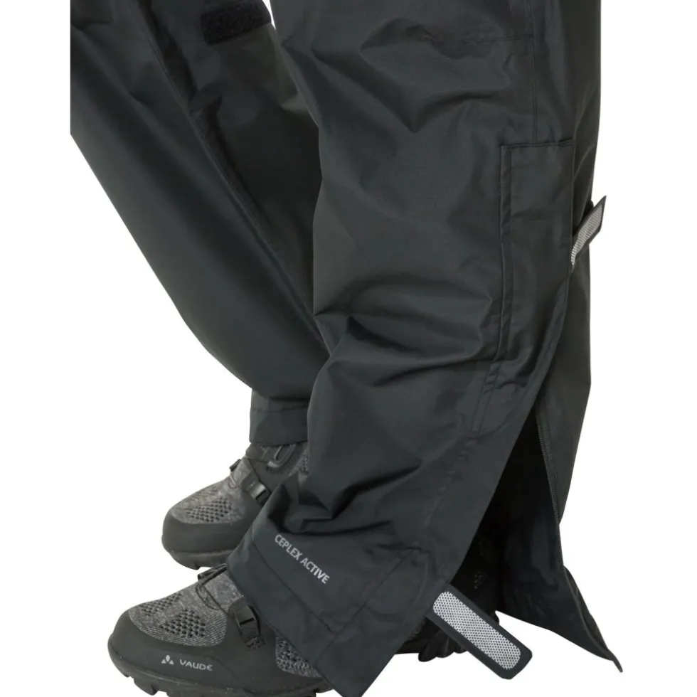 Vaude Fluid Regenbroek Dames - Regular - zwart