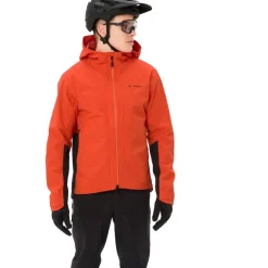 Vaude Moab Pro Regenjas Heren - glowing red