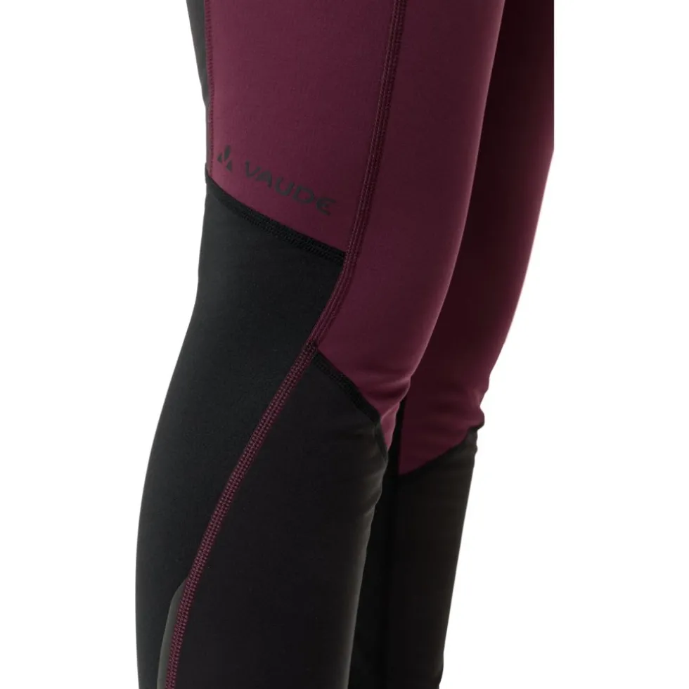 Vaude Posta Warm Tights II Dames - cassis