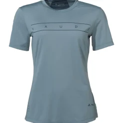 Vaude Qimsa Logo Shirt met Korte Mouwen Dames - nordic blue