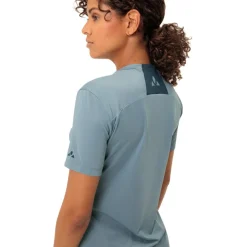 Vaude Qimsa Logo Shirt met Korte Mouwen Dames - nordic blue