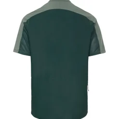 Vaude Qimsa Pro Half-Zip Shirt met Korte Mouwen Heren - deep pond