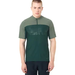 Vaude Qimsa Pro Half-Zip Shirt met Korte Mouwen Heren - deep pond