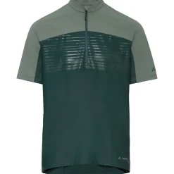 Vaude Qimsa Pro Half-Zip Shirt met Korte Mouwen Heren - deep pond