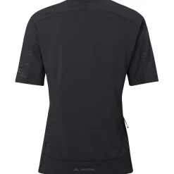 Vaude Qimsa Pro Half-Zip Shirt met Korte Mouwen Dames - zwart