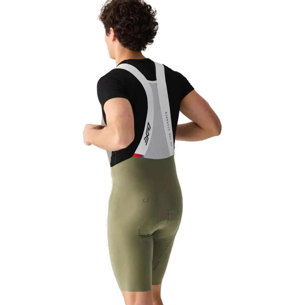 Velocio Luxe Fietsshort met bretels voor heren - Deep Lichen