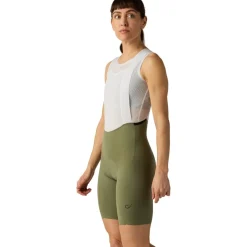 Velocio Luxe Fietsshort met bretels Dames - Deep Lichen