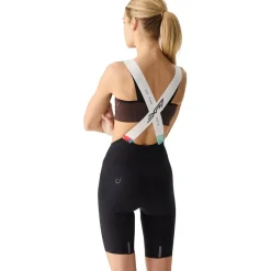 Velocio Luxe Fietsshort met bretels Dames - Zwart