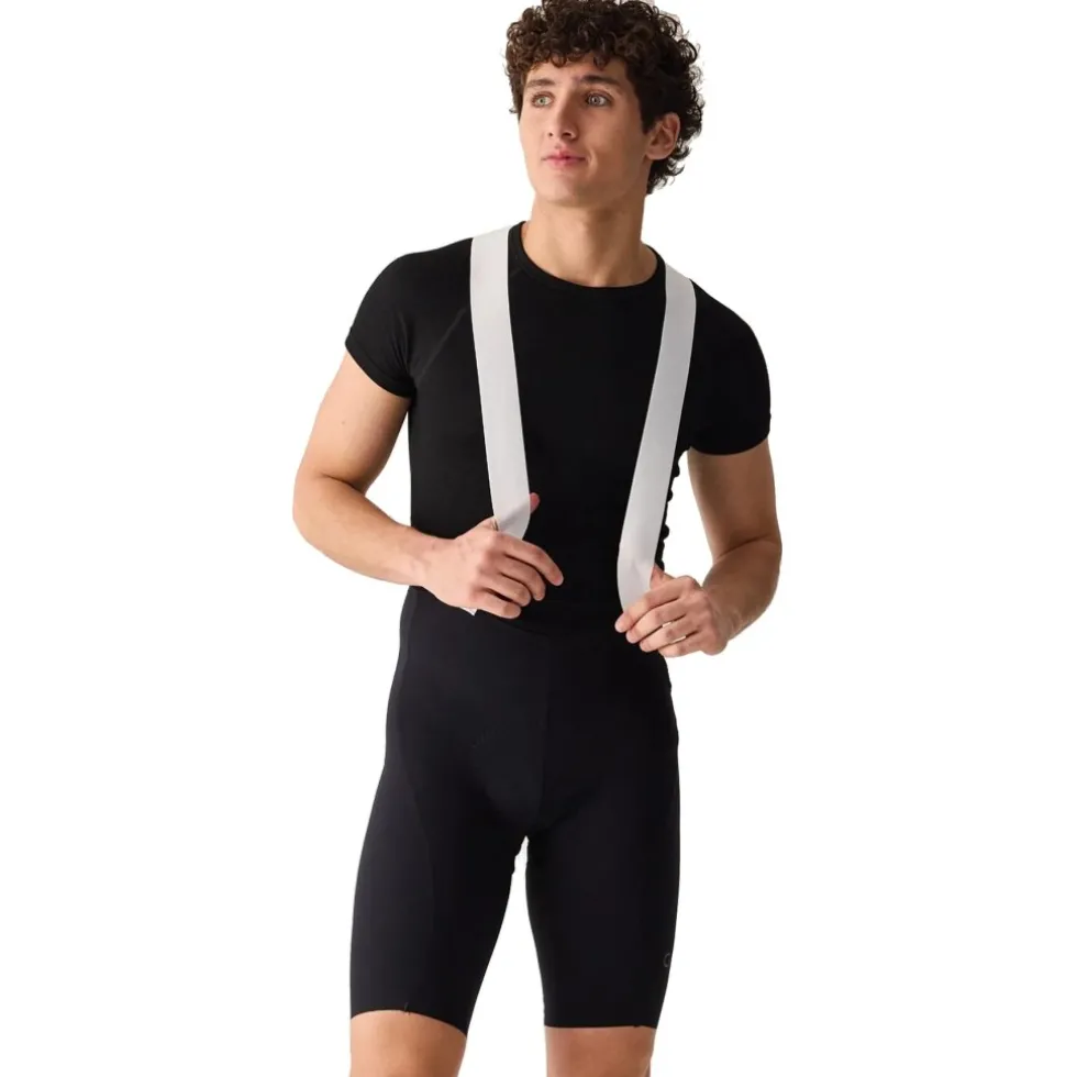 Velocio Luxe Fietsshort met bretels voor heren - Zwart
