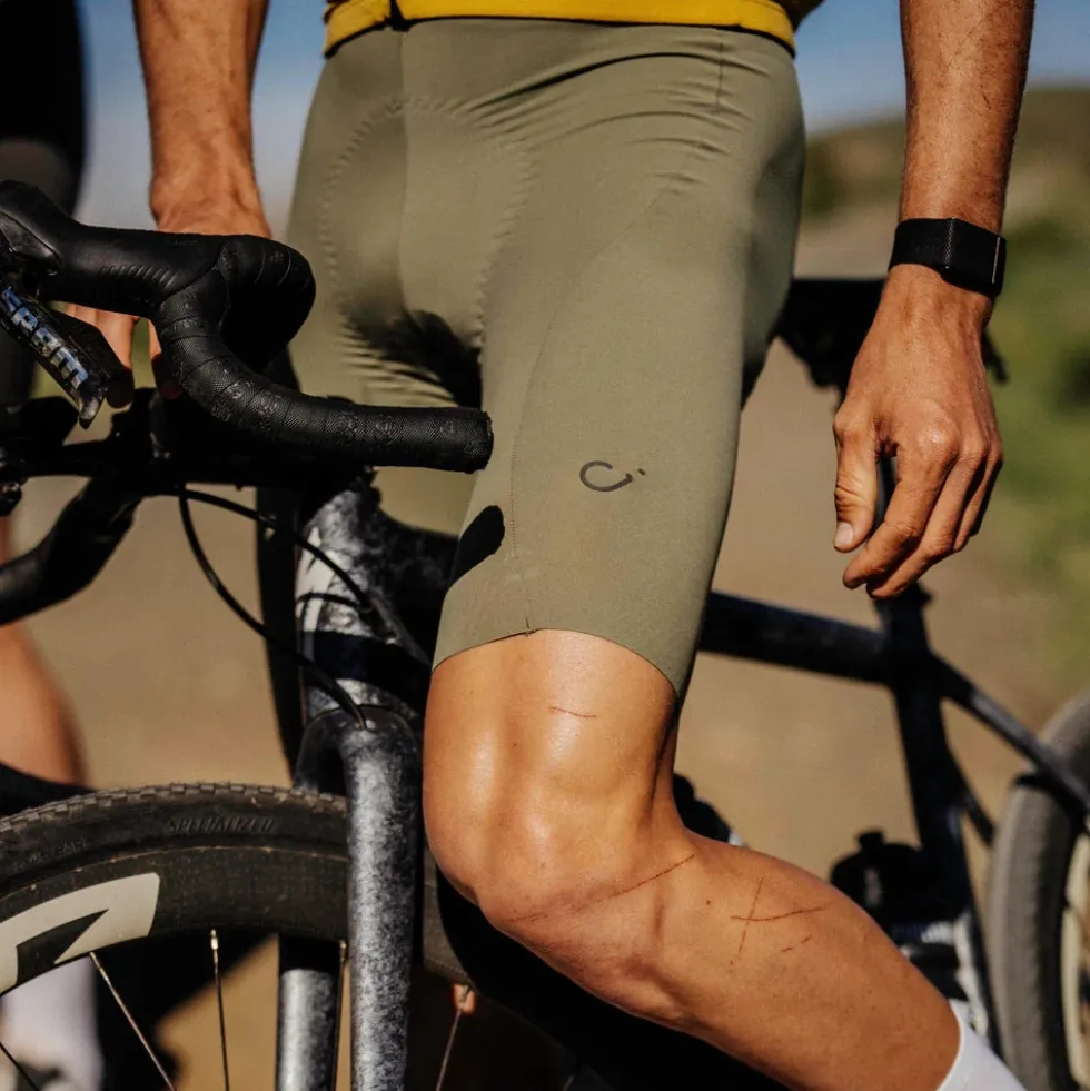 Velocio Luxe Fietsshort met bretels voor heren - Zwart