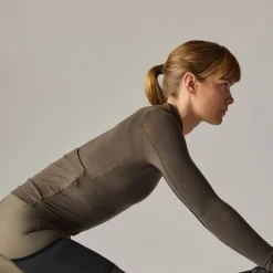 Velocio Luxe Merino Fietsshirt met Lange Mouwen Dames - Plum Truffle