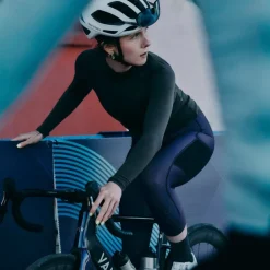 Velocio Luxe Thermal 3/4 Fietsbroek met Bretels Dames - Zwart