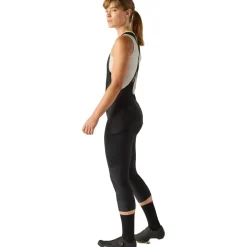 Velocio Luxe Thermal 3/4 Fietsbroek met Bretels Dames - Zwart