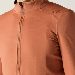 Velocio Luxe Thermal Fietsshirt met Lange Mouwen Heren - Copper Brown