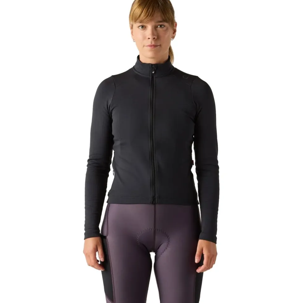 Velocio Luxe Thermal Fietsshirt met Lange Mouwen Dames - Zwart