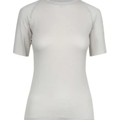 Velocio Merino Mesh Hemd met Korte Mouwen Dames - Light Grey
