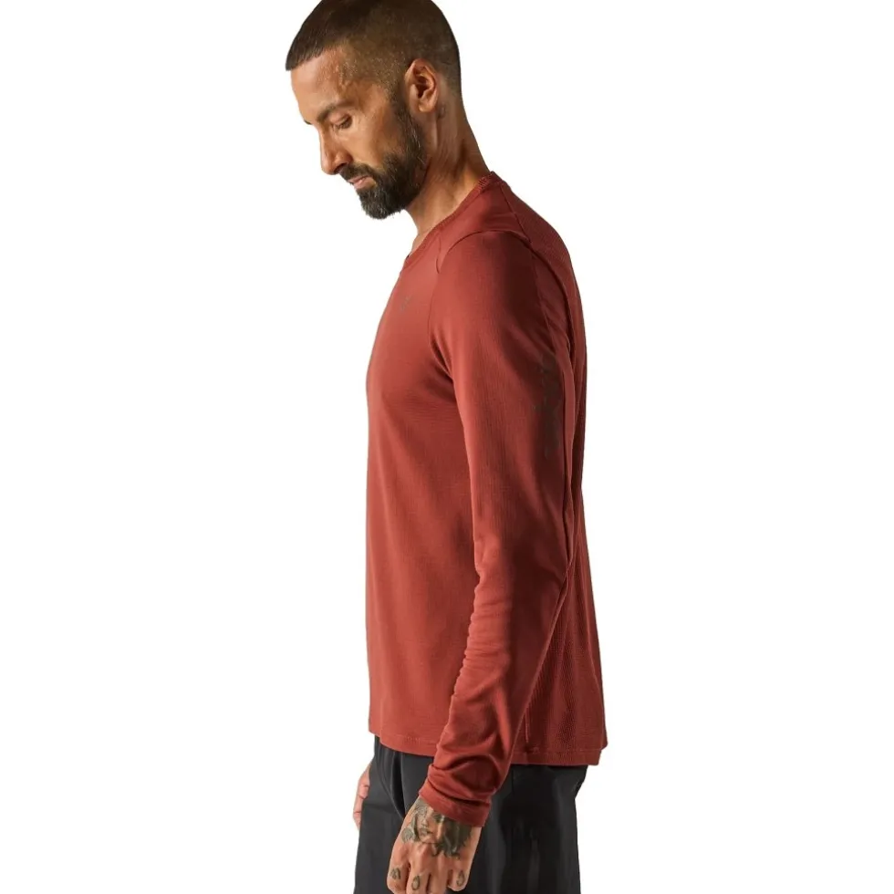 Velocio Merino Trail Fietsshirt met Lange Mouwen Heren - Madder Brown