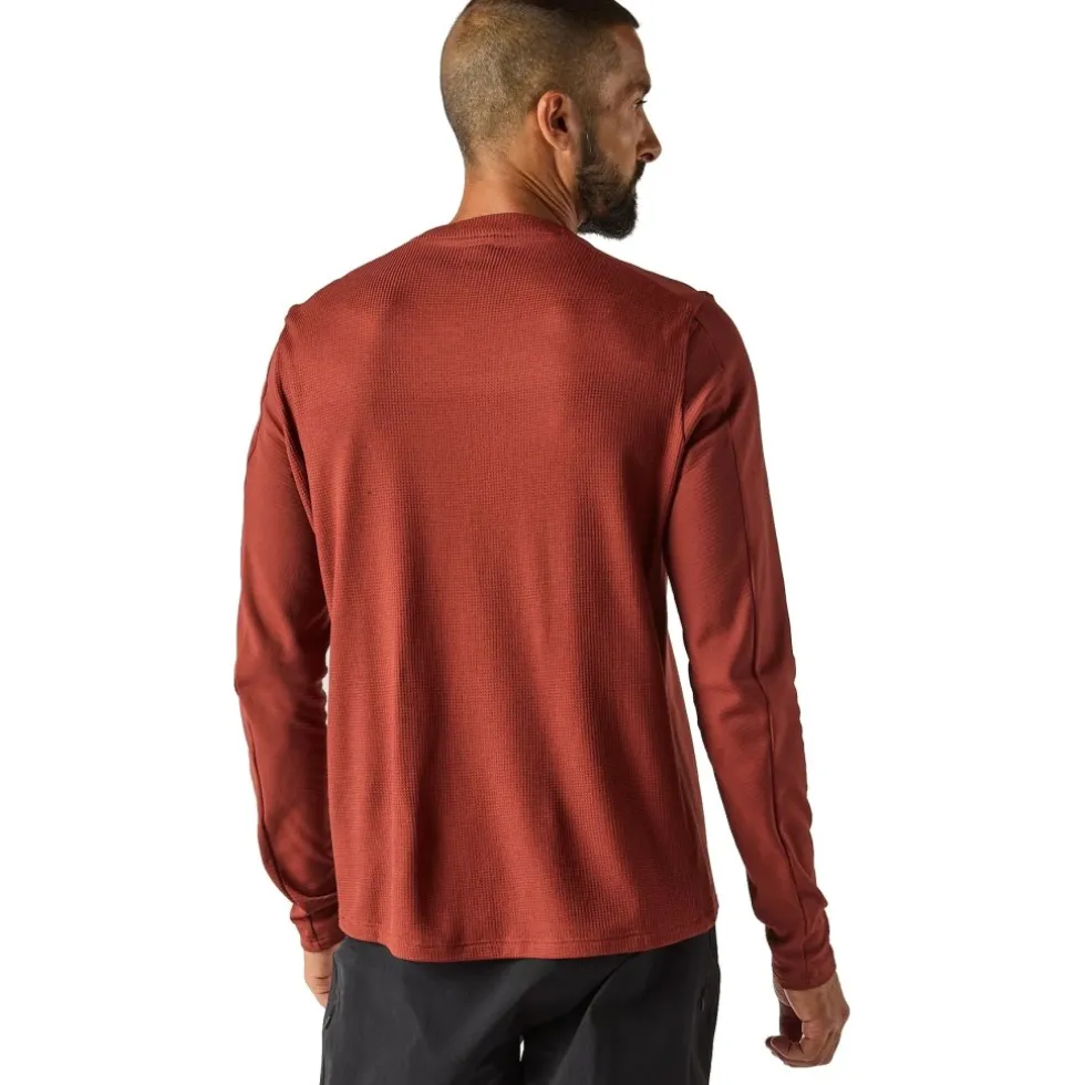 Velocio Merino Trail Fietsshirt met Lange Mouwen Heren - Madder Brown