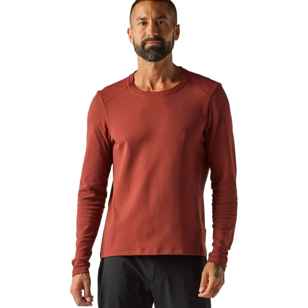 Velocio Merino Trail Fietsshirt met Lange Mouwen Heren - Madder Brown