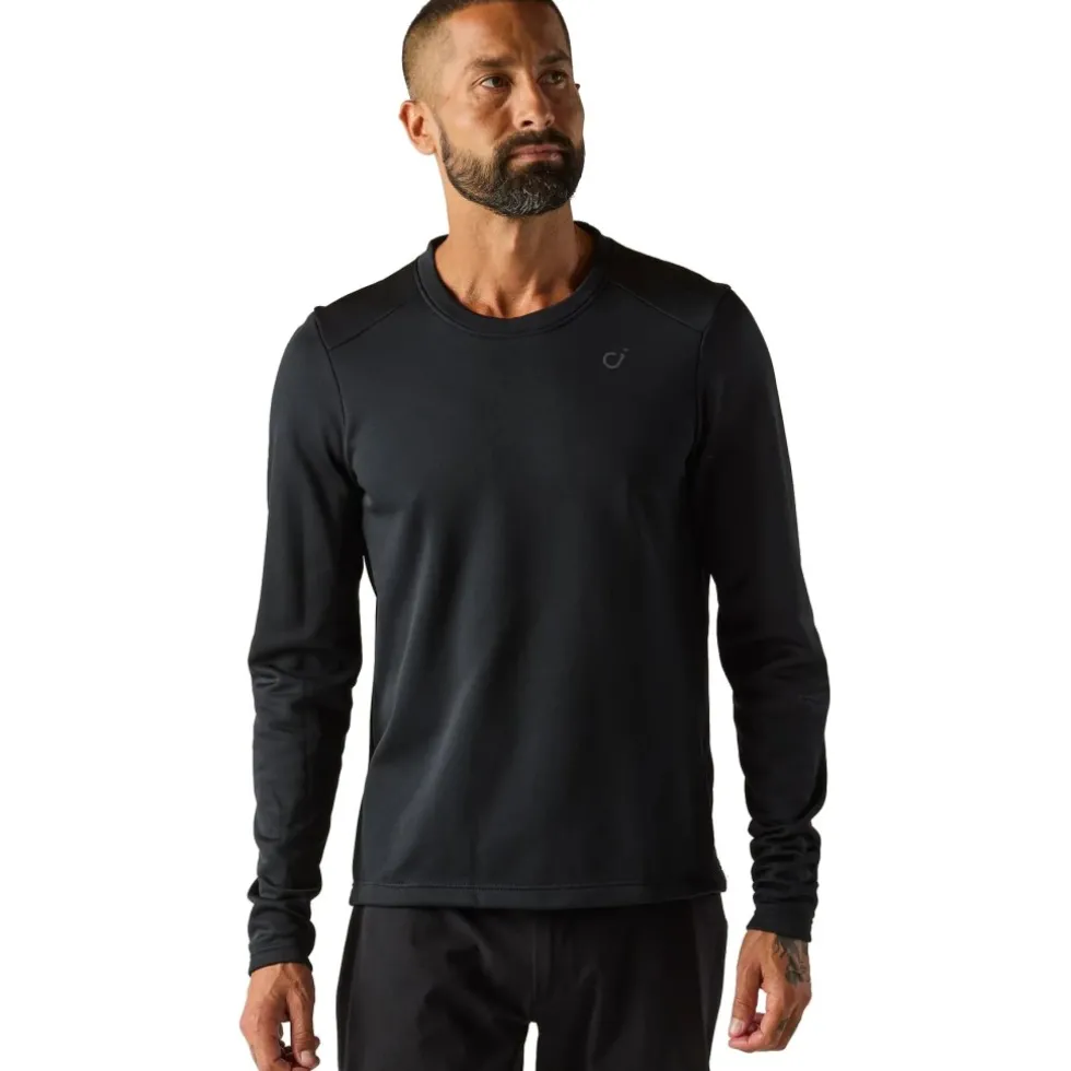 Velocio Merino Trail Fietsshirt met Lange Mouwen Heren - Zwart