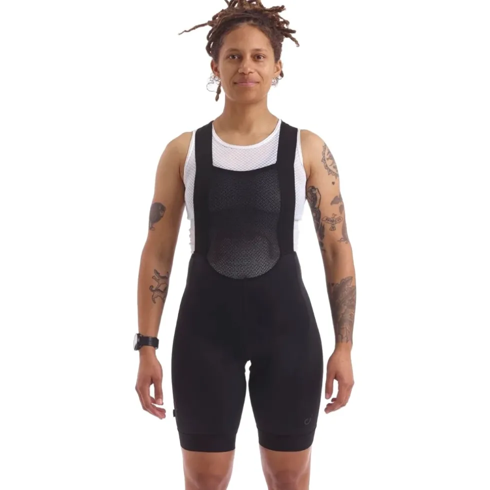 Velocio Signature Fietsshort met Bretels Dames - Zwart