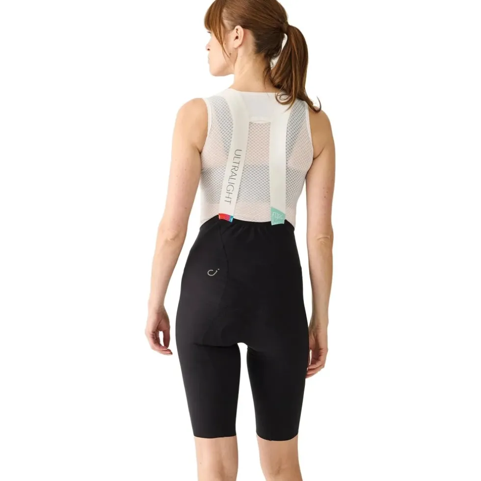 Velocio Ultralight Fietsshort met Bretels Dames - Zwart