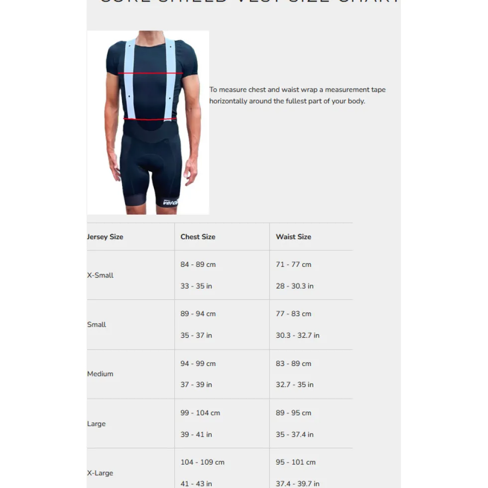 veloToze Core Shield Vest - Black