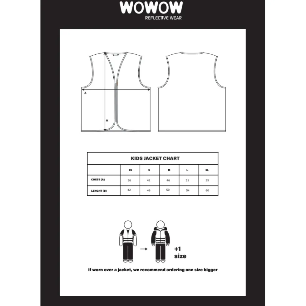 WOWOW Wasabi Veiligheidsvest Kinderen - geel