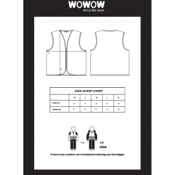 WOWOW Yoho Full Reflective Veiligheidsvest Kinderen - blauw