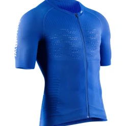 X-Bionic Effektor 4D Cycling Zip Fietsshirt Heren - blue blossom/arctic white